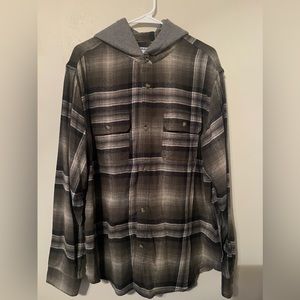 NEW W/O TAG | Men’s Old Navy Hooded Long Sleeve Button Down (Size XL)